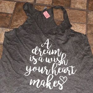 A dream is a wish your heart makes racerback tank